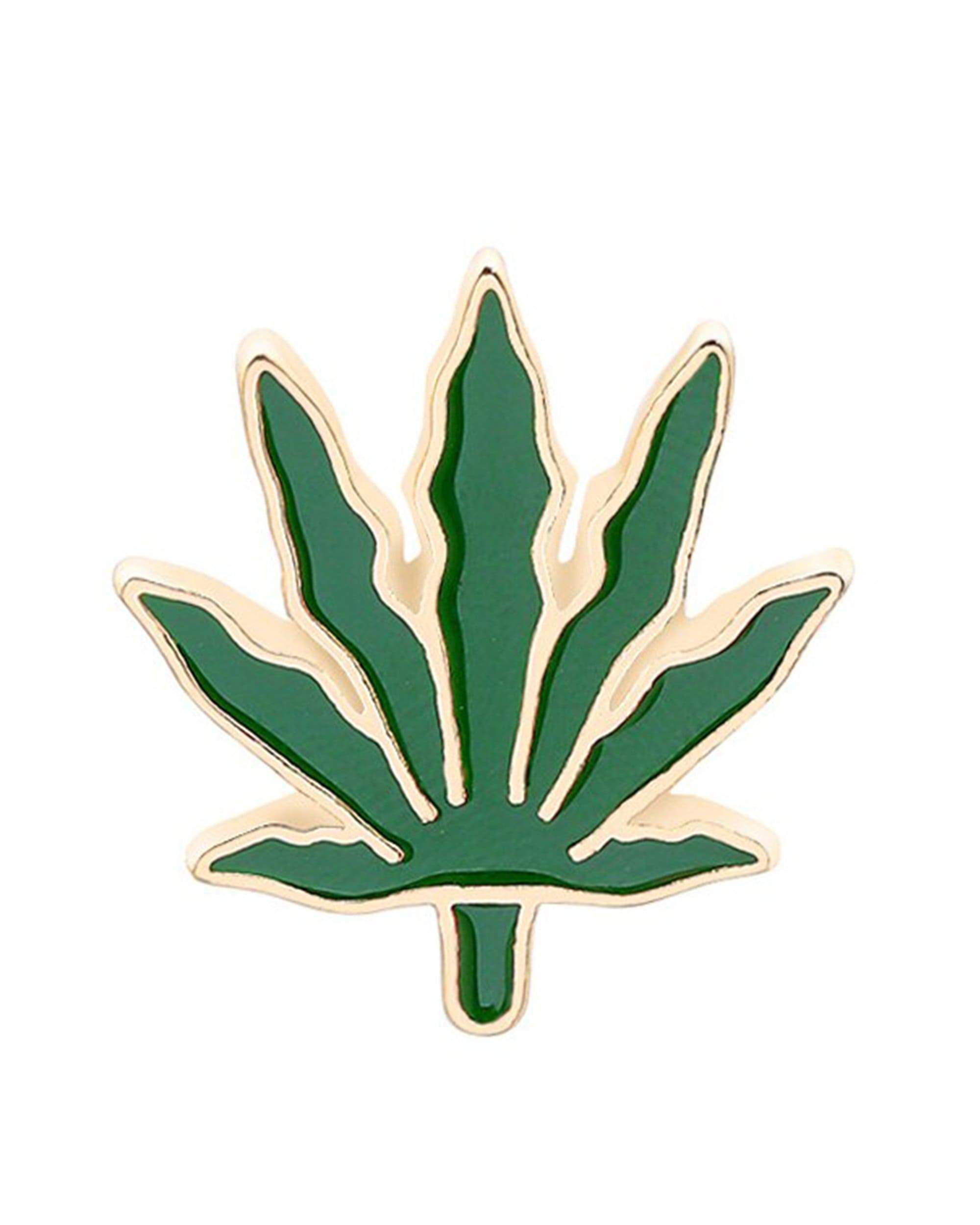 Marijuana Leaf Pin