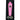 Front view of the Howlite Stone Pipe with a pink and white marbled design, set against a dark background.