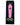 Front view of the Howlite Stone Pipe with a pink and white marbled design, set against a dark background.