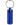 Front view of the Key Chain Stash Jar, a small blue cylindrical container with a silver keychain attached.