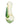 A front view of the Leafy Green Mushroom Milli Spoon Pipe, showcasing its green glass and rounded shape.