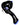 A three-quarter view of the Maria Ring Sherlock Pipe, showcasing its dark glass construction and curved design.