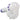 A side view of the Maria Ring Sherlock Pipe, showing the clear glass pipe with a blue-tipped mouthpiece.