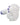 A side view of the Maria Ring Sherlock Pipe, showing the clear glass pipe with a blue-tipped mouthpiece.