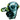 A close-up, angled view of the Maria Ring Sherlock Pipe with a green accent, showcasing its detailed glasswork.