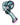 A side view of the Maria Ring Sherlock Pipe, featuring a curved design and a pale pink mouthpiece.
