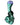 A detailed side view of the Maria Ring Sherlock Pipe, showing a curved glass form with a purple accent on the mouthpiece.
