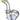 A detailed side view of the Maria Ring Sherlock Pipe, showcasing its clear glass construction and curved design.