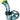 A three-quarter view of the Maria Ring Sherlock Pipe, showing its curved form and detailed glasswork.