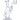 Front view of the Mini Clear Bent Neck Dab Rig, showcasing its clear glass construction and curved neck design.