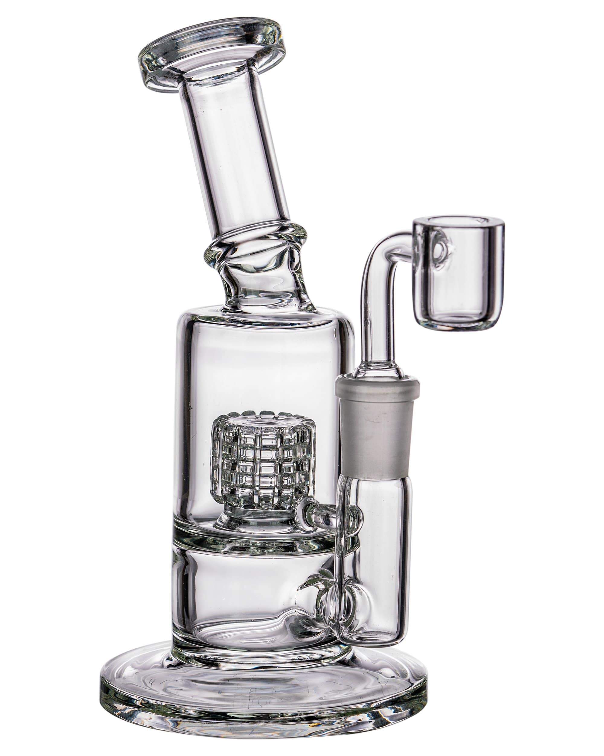 Mini Dab Rig with Barrel Perc