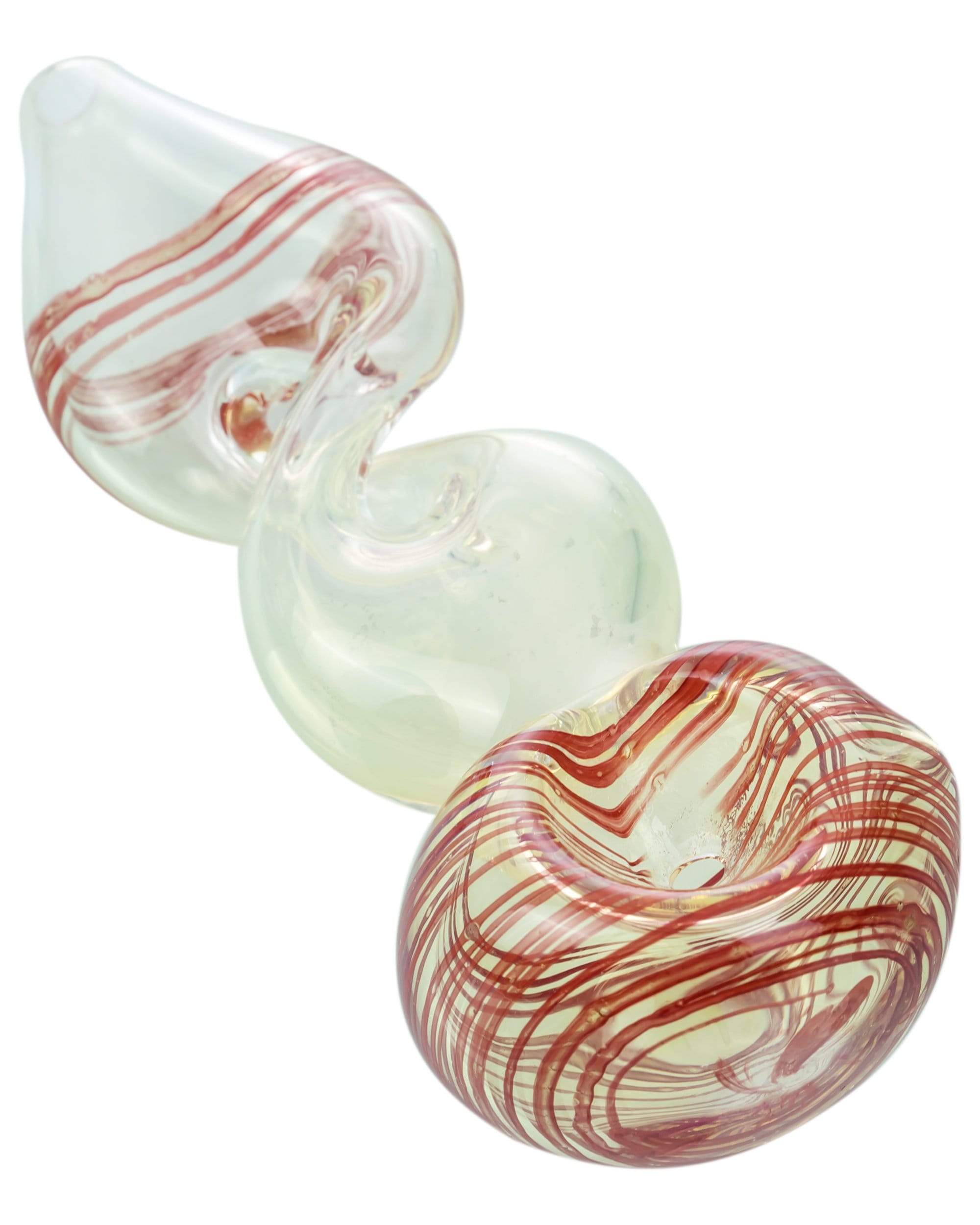 Red Overlap Twist Spoon Pipe