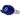 A side view of the Pineapple Herb Bowl, showing a blue glass bowl with a clear connector.