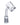 A close-up, angled view of the Quartz Core Reactor Banger Nail, showcasing its clear glass construction and open core.
