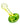 A side view of the Raked Face Fumed Spoon Pipe, showcasing its gently curved form and light green hue.
