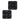 A top-down view of the two-piece Silicone Tray Black Skull set, showing the black skull design on each tray.