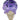 A close-up, angled view of the Single Scoop Ice Cream Spoon Pipe, resembling a purple ice cream cone with a spoon handle.