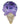 A close-up, angled view of the Single Scoop Ice Cream Spoon Pipe, resembling a purple ice cream cone with a spoon handle.