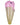 A side view of the Single Scoop Ice Cream Spoon Pipe, showcasing its sculpted, cream-colored form resembling a melting ice cream cone.