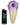 A studio shot of the Single Scoop Ice Cream Spoon Pipe, resembling a melting ice cream cone with a colorful rim and textured glass.