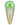 A detailed studio shot of the Single Scoop Ice Cream Spoon Pipe, showing its spoon shape and textured, light-colored glass.