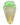 A close-up, angled view of the Single Scoop Ice Cream Spoon Pipe, showcasing its colorful, sculpted design.