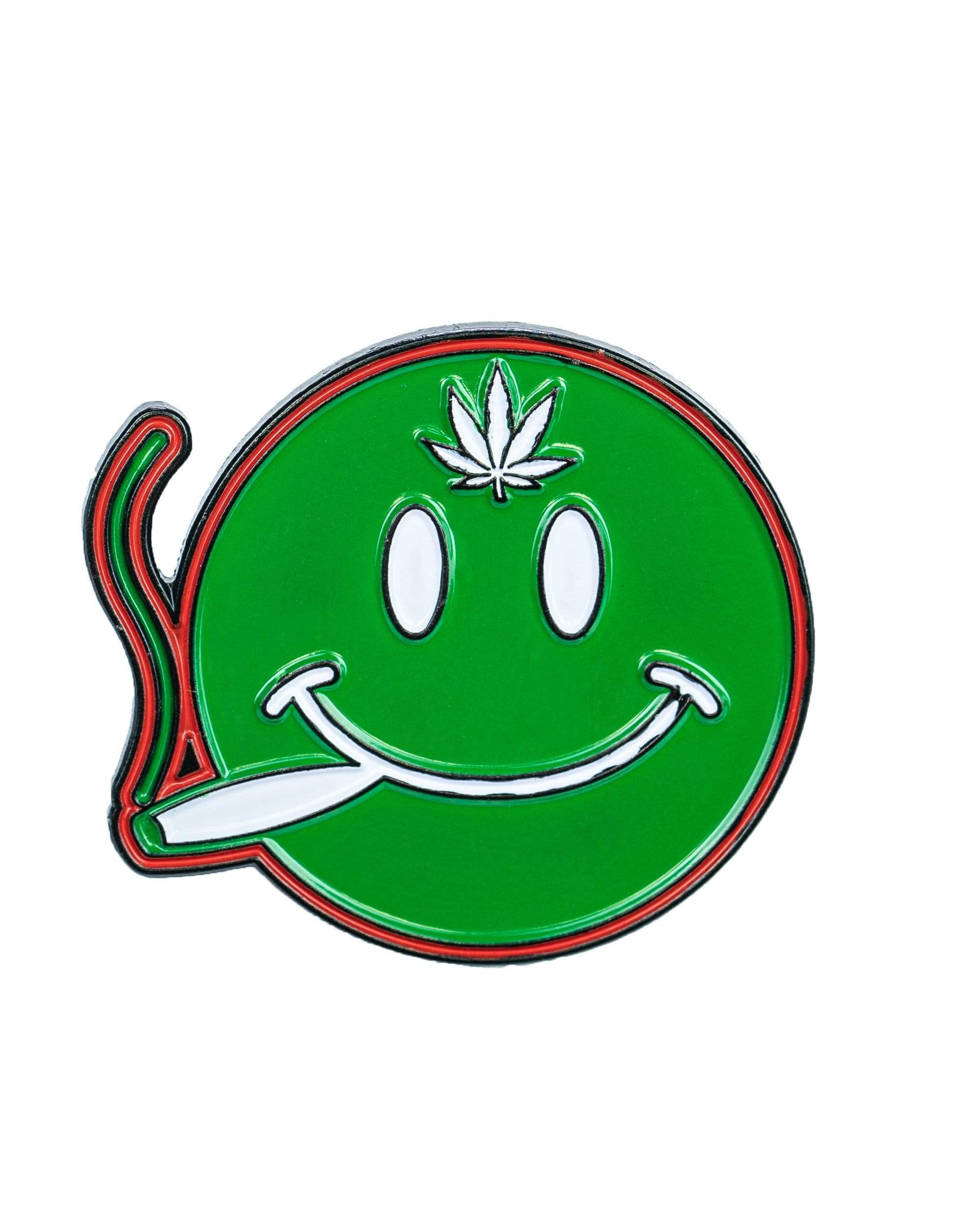 Dankstop Smoking Smiley Metal Pin