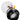A close-up, angled view of the Snowman Hand Pipe, showcasing its sculpted form and smooth, glossy finish.