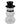 Front view of the Snowman Hand Pipe, a white ceramic piece with a simple, rounded design and smooth finish.