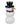 A studio shot of the Snowman Hand Pipe, depicting a white ceramic pipe sculpted to resemble a snowman.