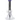 Front view of the Spiral Neck 6" Mini Waterpipe, showcasing its clear glass construction and simple, rounded design.