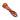 A close-up view of the Striped Chillum, showing its amber-colored glass with a textured, vertical striped pattern.