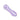 A close-up shot of the Striped Chillum, displaying its purple and white striped pattern from a slightly angled view.