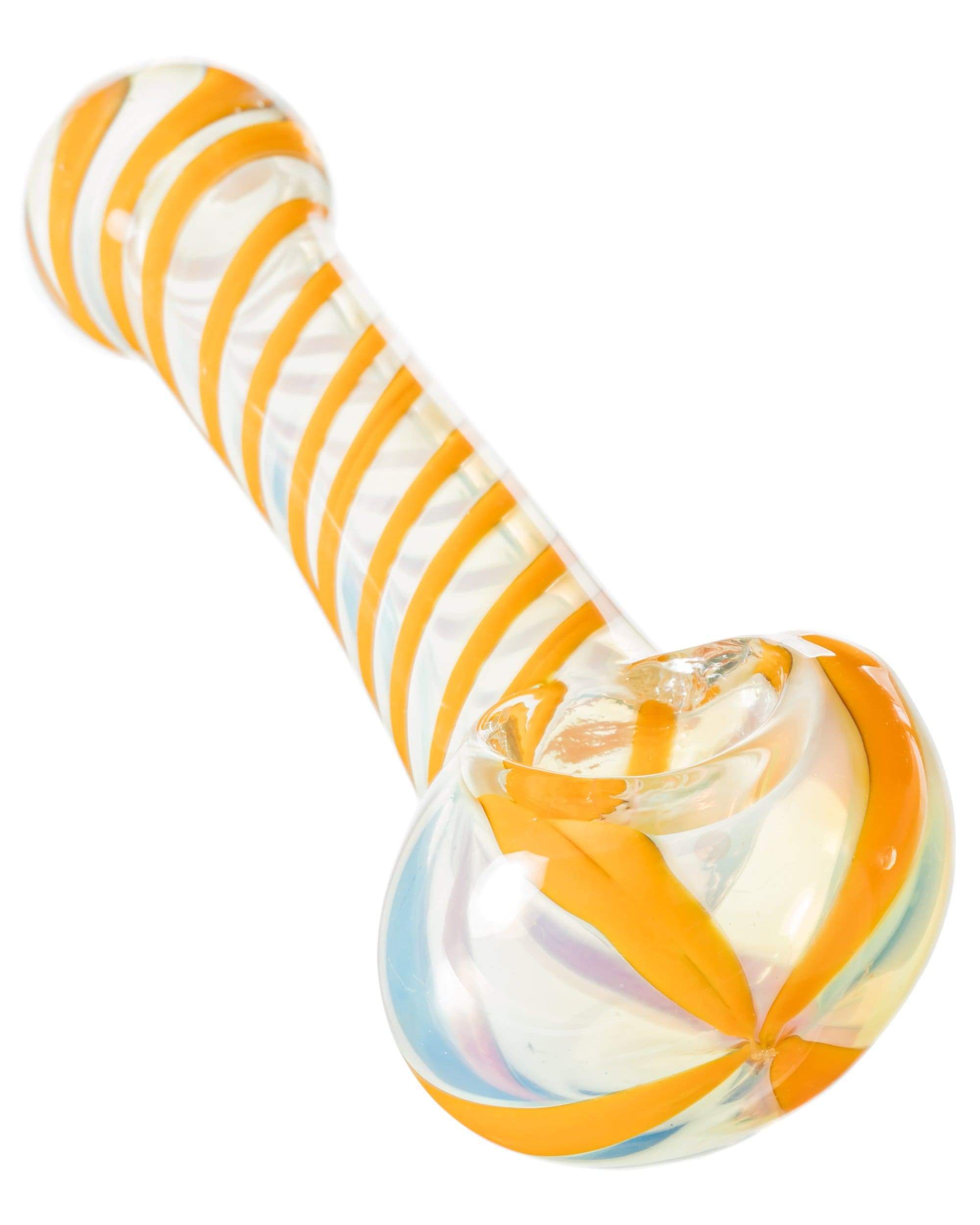 Orange Spiral Hand Pipe