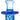 A close-up, angled view of “The Totem” Vortex Carb Cap, showcasing the translucent blue glass construction.