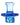 A close-up, angled view of “The Totem” Vortex Carb Cap, showcasing the translucent blue glass construction.