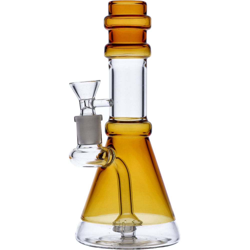 Valiant Distribution Transparent Neck Water Pipe w/ Bowl & Banger Front View