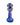 A close-up, angled view of the Tron Trail Chillum, showing a colorful, patterned glass design.