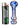 A close-up of the Tron Trail Chillum shows its colorful glass swirl design next to a lighter.