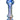 Front view of the Tron Trail Chillum, a glass pipe with a swirling blue and white pattern.