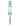 A front view of the Wig Wag Nectar Collector with a slender, clear glass tip and textured, swirling green handle.