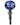 Close-up view of the Wig Wag Nectar Collector with swirling blue and white patterns on its glass tip.