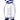 A studio shot of the Wig Wag Nectar Collector, displaying its swirling blue and white glass design in a vertical composition.