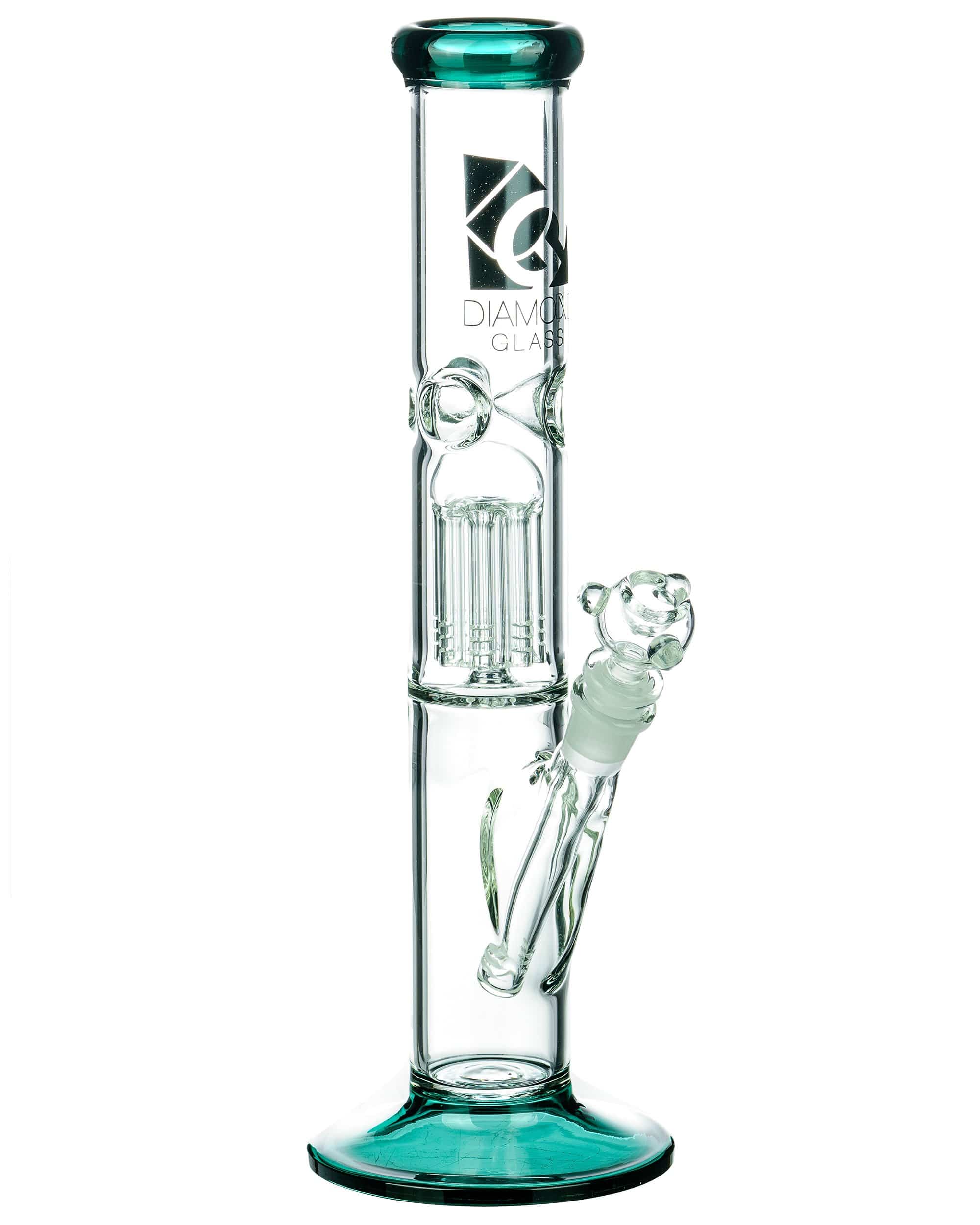 Diamond Glass Eight Arm Tree Perc Straight Tube