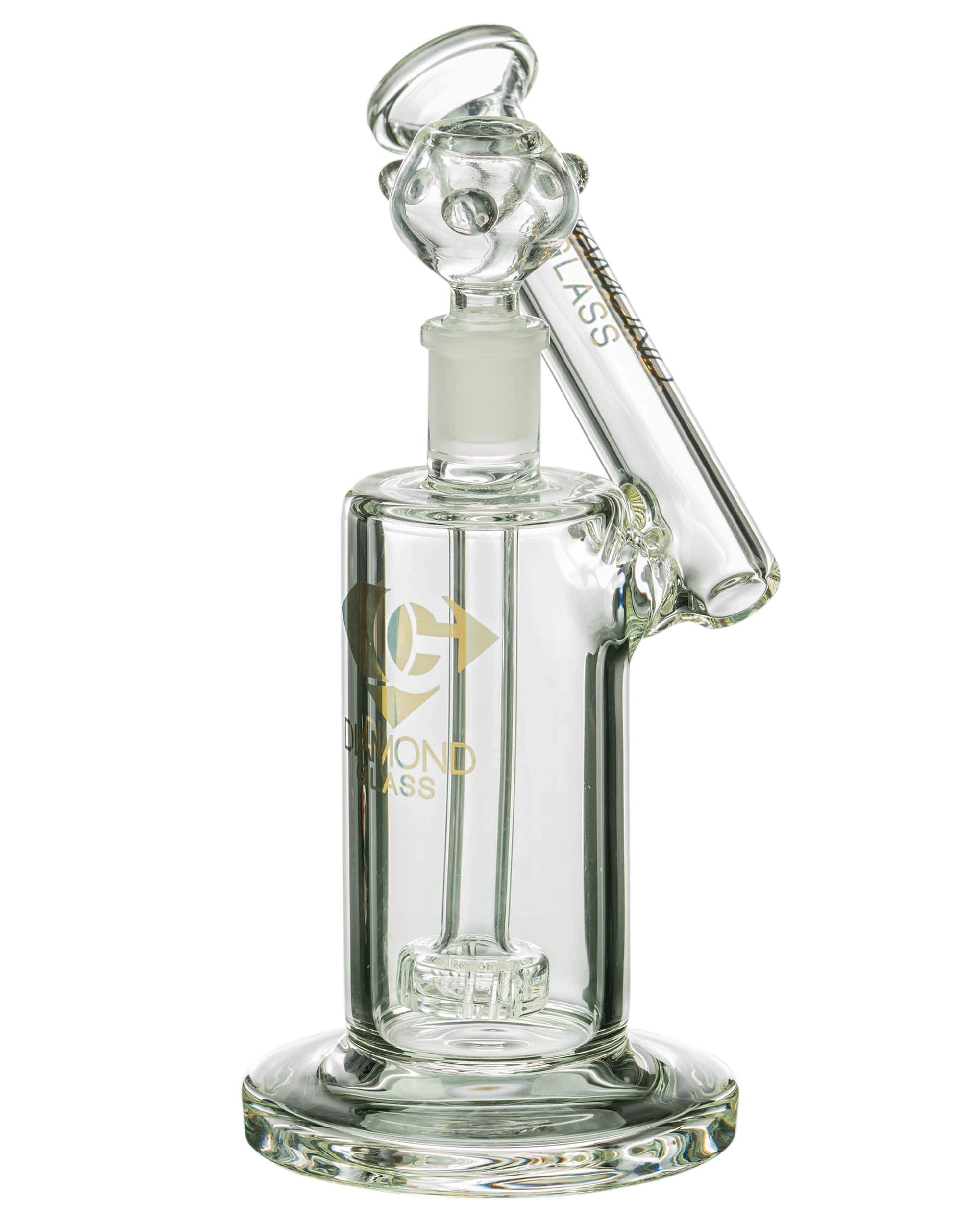 Diamond Glass Showerhead Perc Sidecar Bubbler