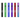 A studio shot of the 650mAh 510 Battery, displayed as a lineup of metallic-colored cylindrical devices on a plain white background.