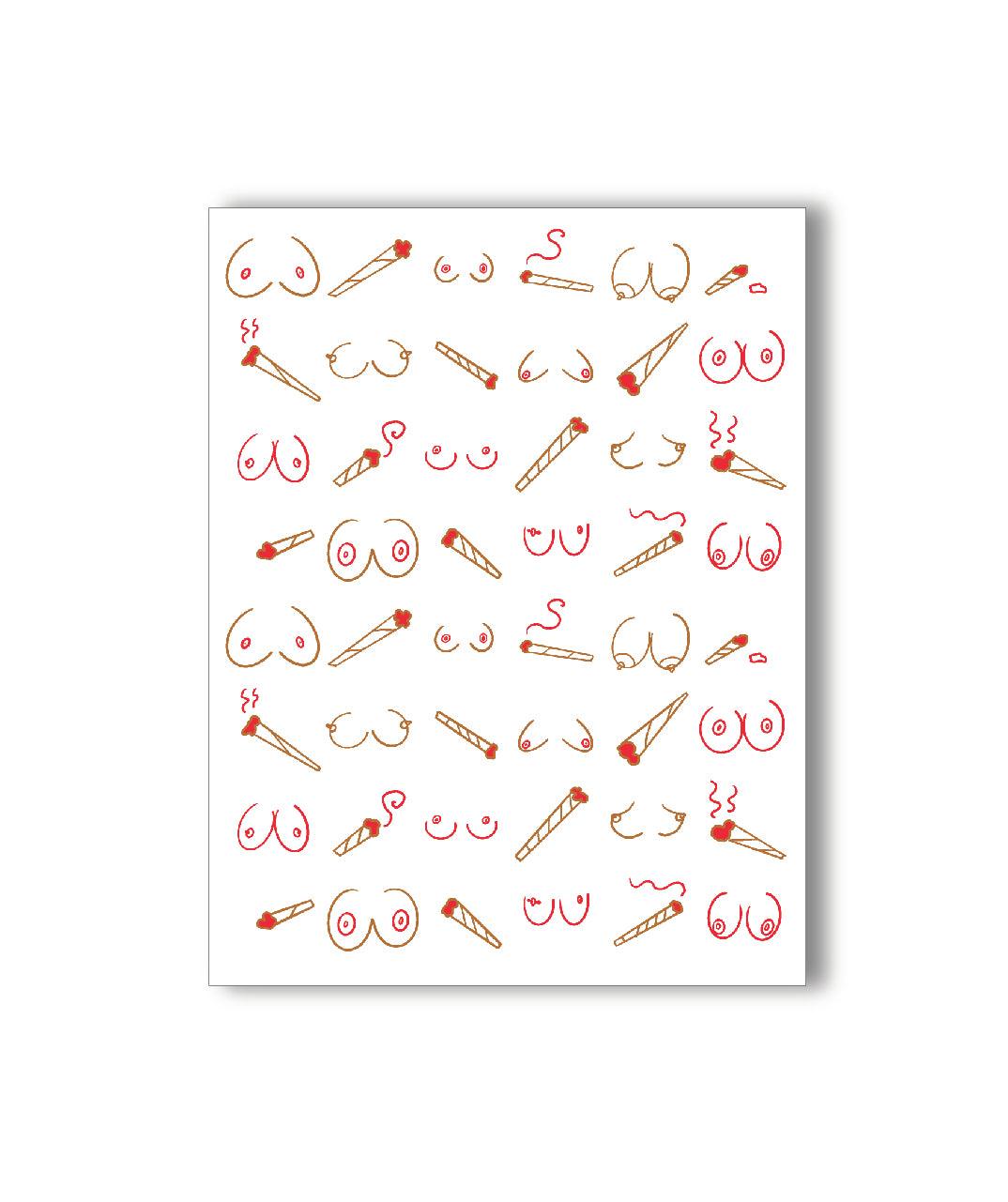 Boobies & Doobies Greeting Card