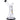 Front view of the Basilisk Dab Rig, a clear glass piece with a wide base and angled neck, reflecting light on a neutral background.