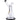 Front view of the Basilisk Dab Rig, a clear glass rig with a wide base and angled neck, isolated on a white background.