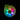 Top-down view of the Ooze Movez Wireless Speaker 510 Vape Battery showing colorful concentric LED rings glowing against a black background.